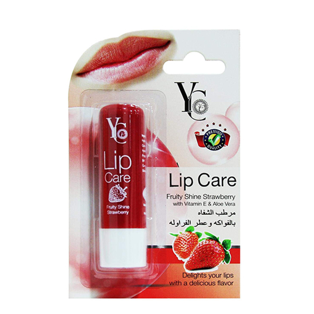 YC Fruity Shine Strawberry Lip Balm - 3.8gm	- CN-163