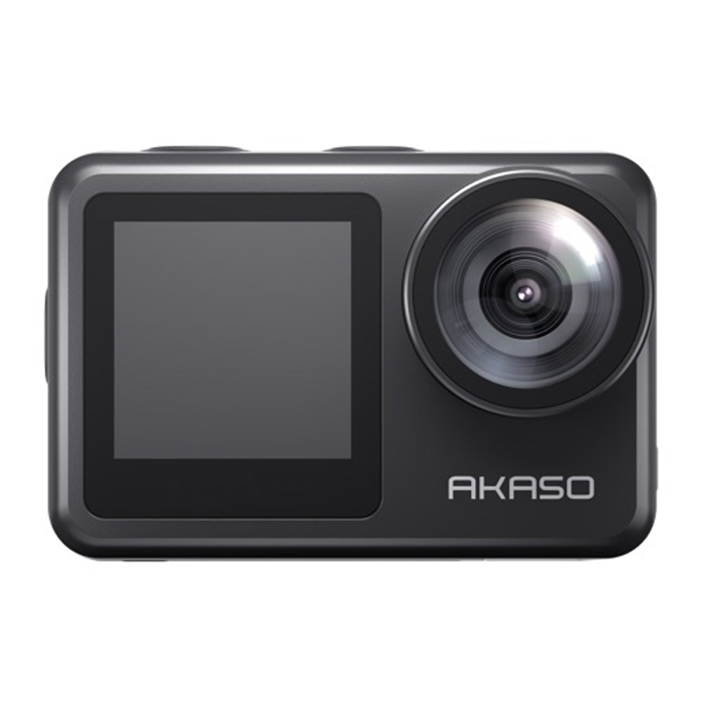 AKASO Brave 7 LE 4K Waterproof Dual Screen Action Camera - 20MP - Black