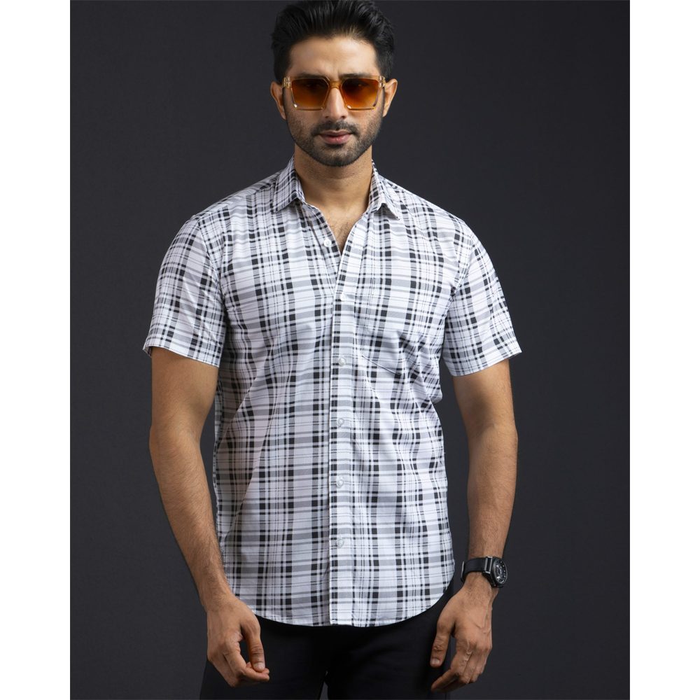 Fiona Cotton Hawai Half Shirt for Men HW-031