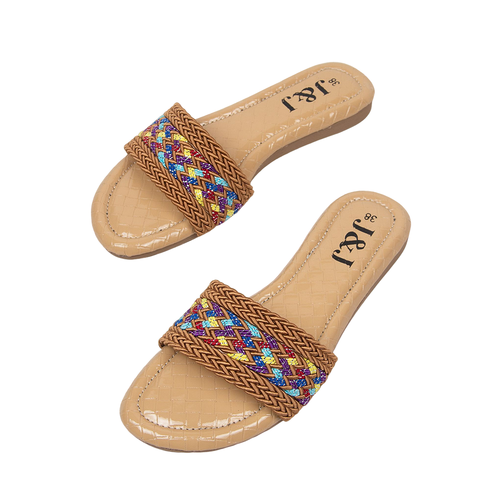 Minimalist Braided Design Flats Sandals For Women - J&J22