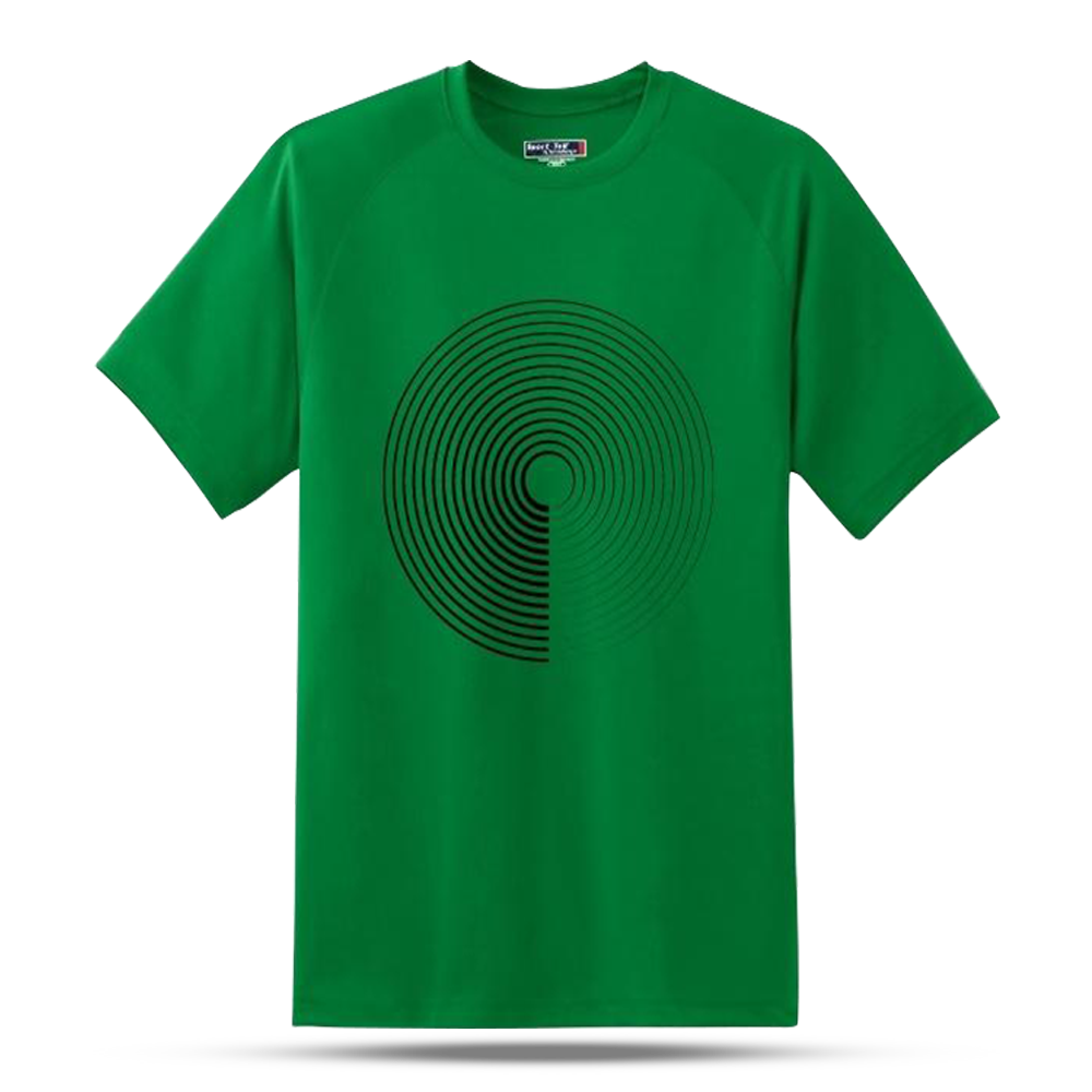 Cotton Round Neck Half Sleeve T-Shirt for Men - Green - W-GR-004