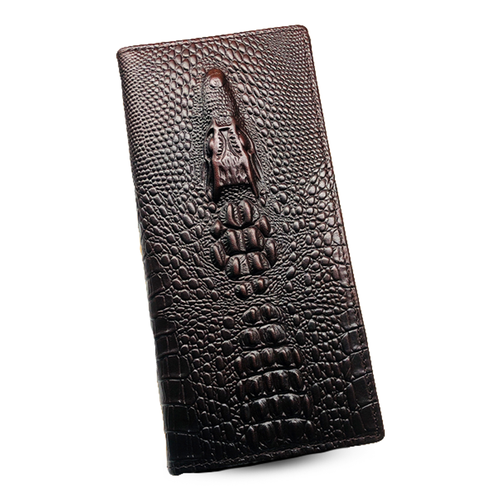 Leather Wallet for Men - Chocolate