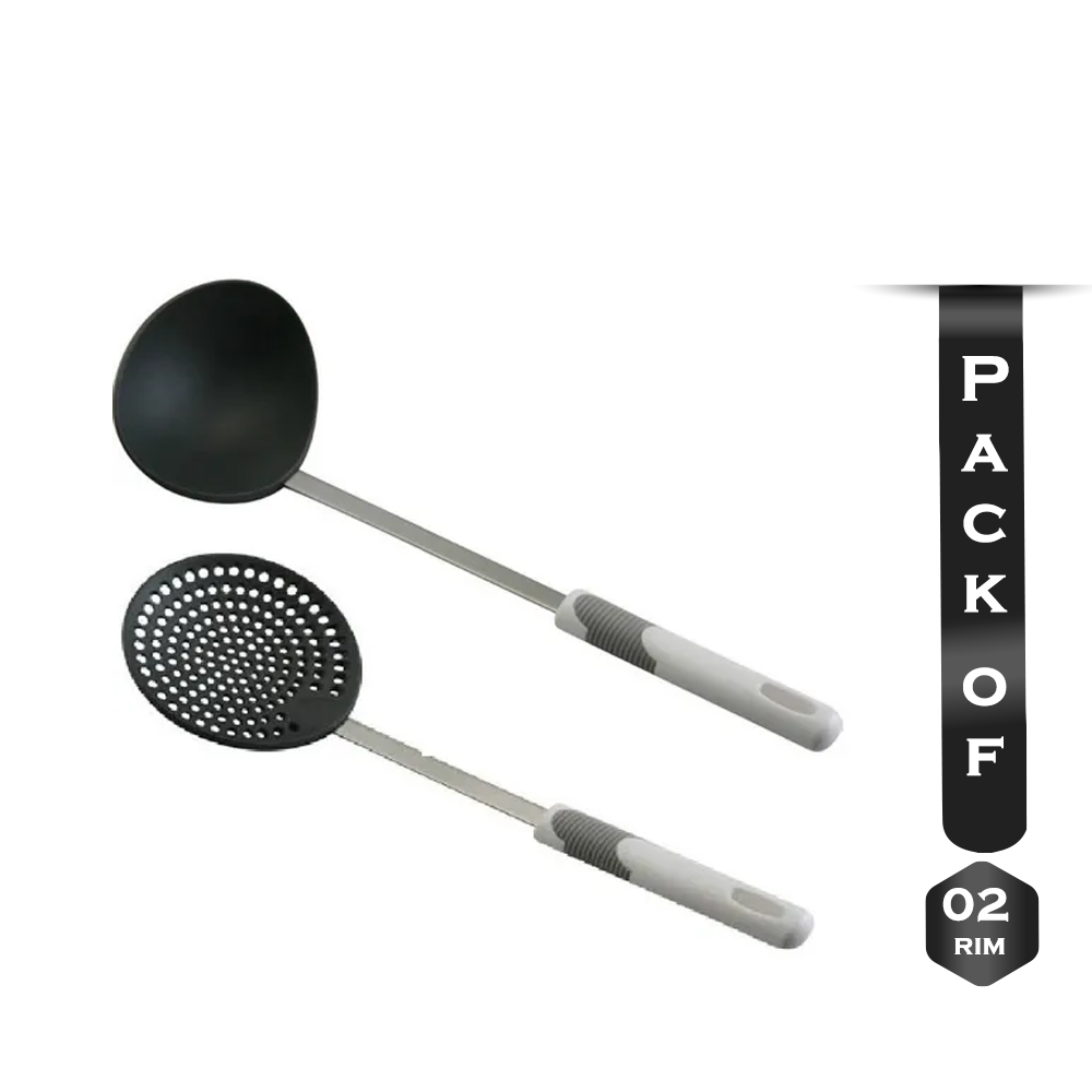 Set of 2 Pcs Prestige Skimmer Spoon Black and White