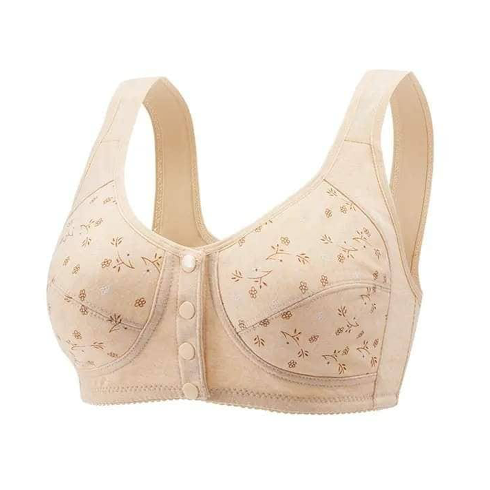 Cotton Pad Removable Nursing Bra For Women - Bisque - BR-15