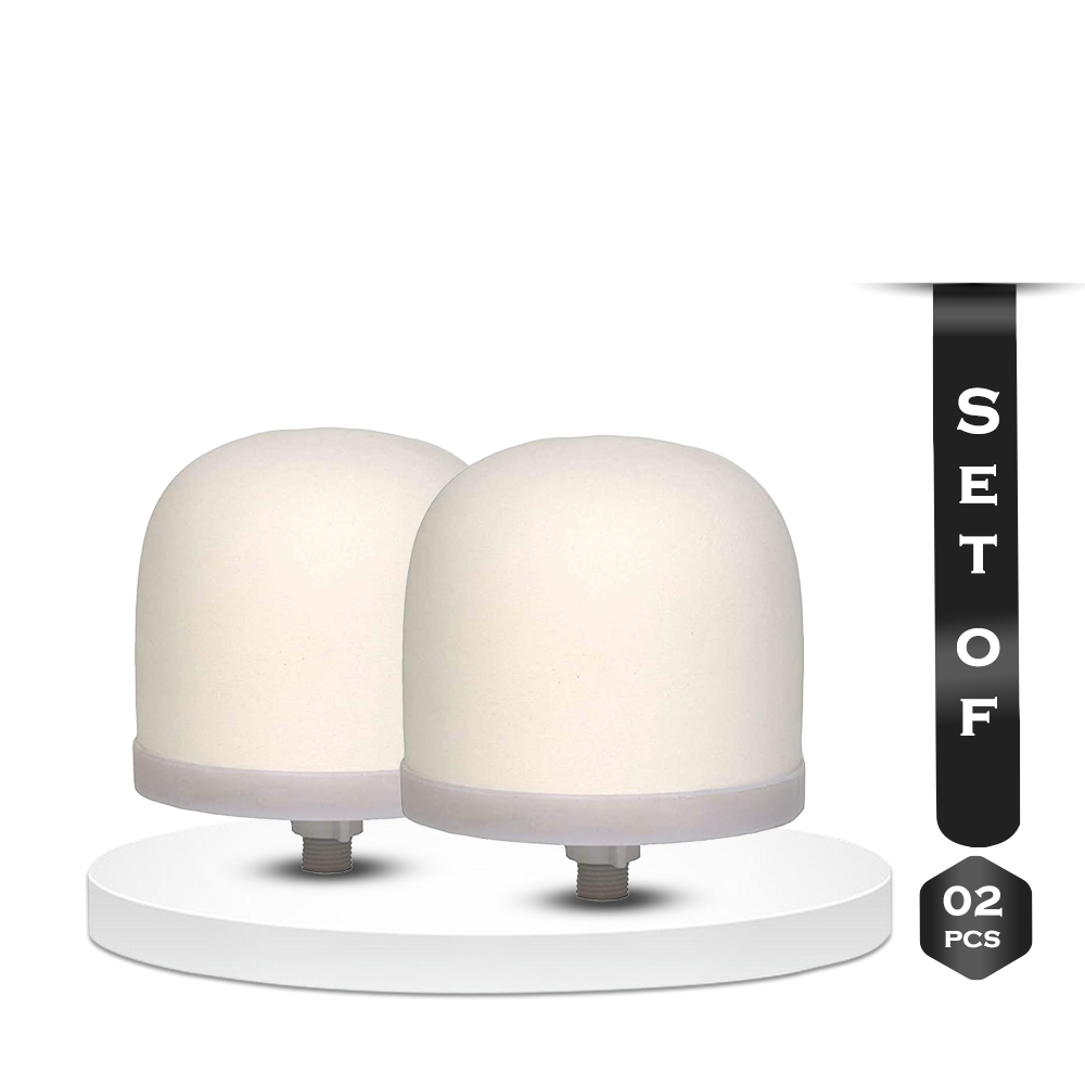 Set of 2 Pieces Eva Pure Ceramic Dome Filter With 5 Stage Replacement