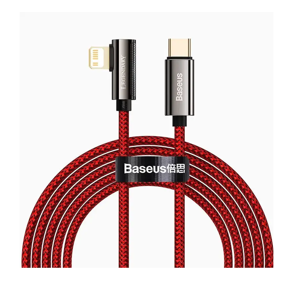 Baseus Legend Series Elbow Fast Charging Data Cable Type-C to IP PD 20W - 1m - Red