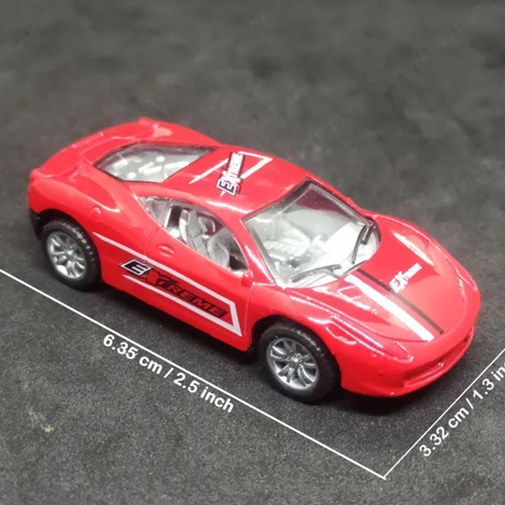 Alloy Die Cast Pull Back Mini Metal Car - Red 