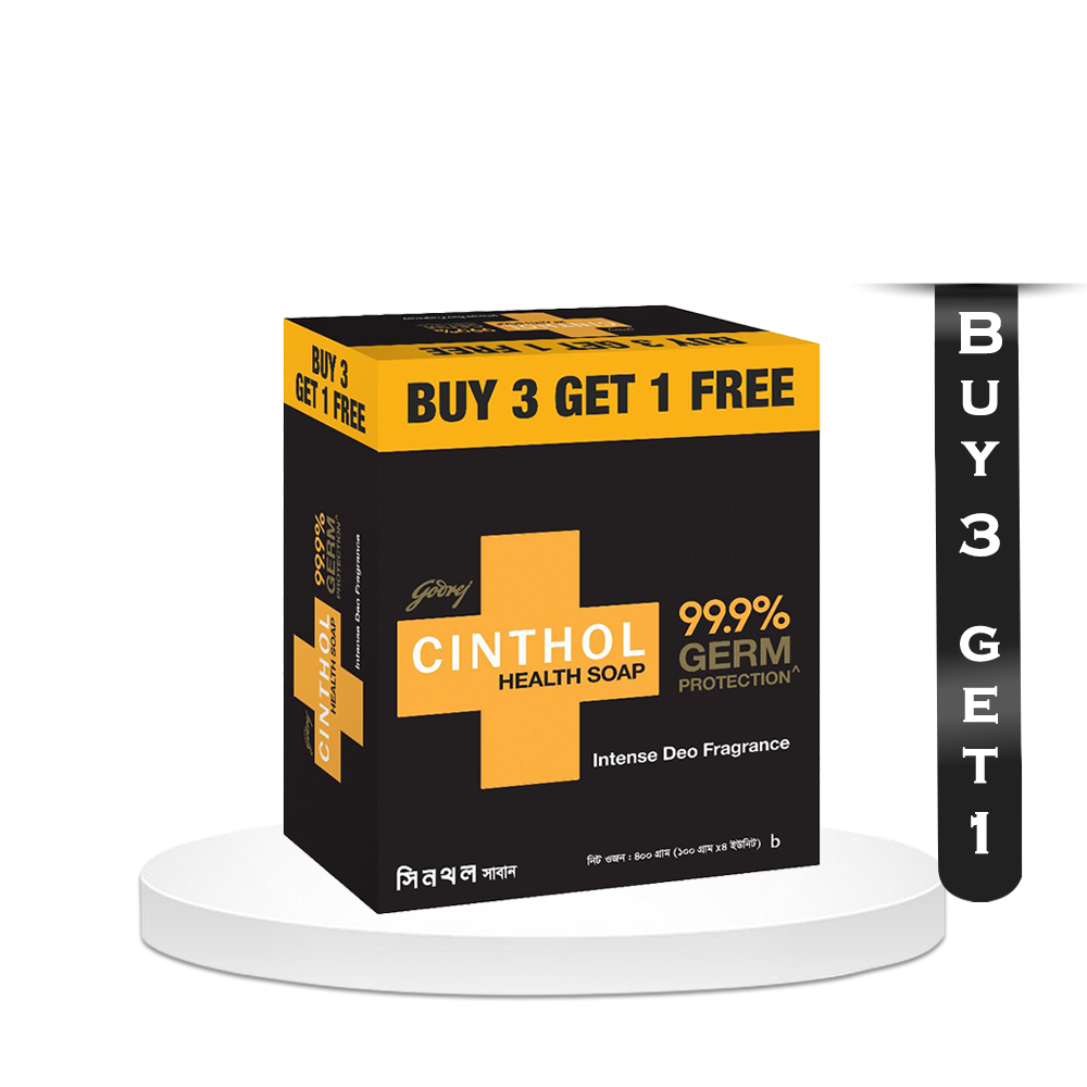 Buy 3 Cinthol Health Plus Germ Protection Soap Get 1 Free - 400gm