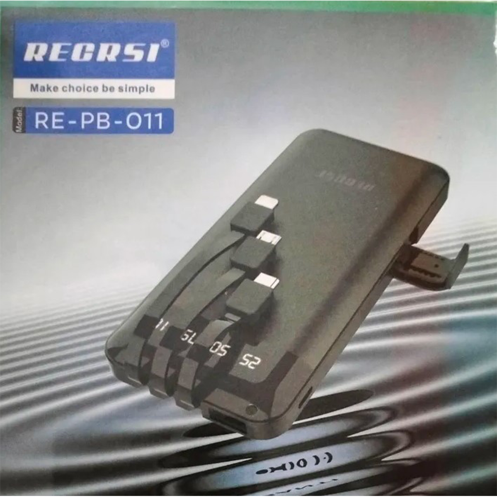 RECRSI RE-PB011 Power Bank - 10000mAh - Black