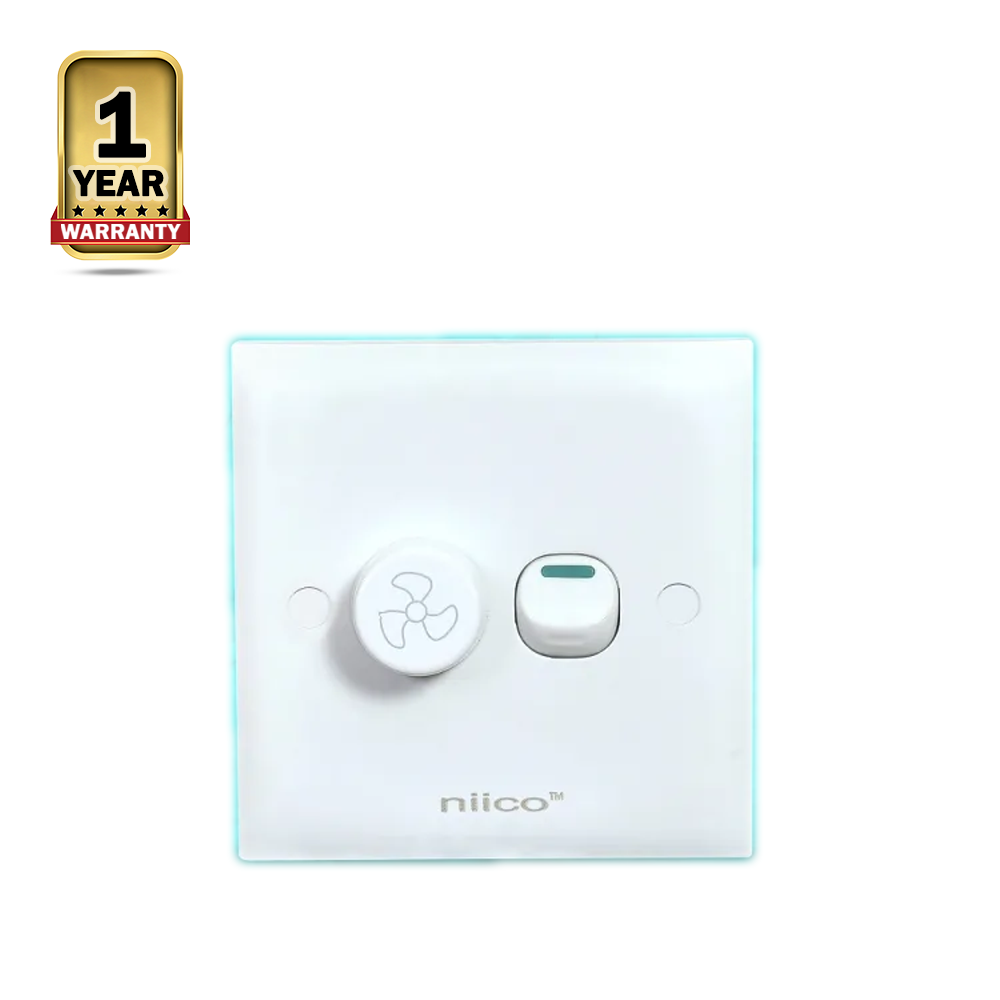 Niico Classic Fan Dimmer Wall Switch - White