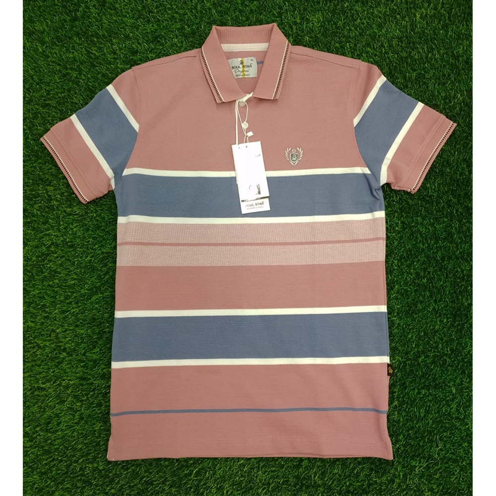 Cotton Polo T-Shirt For Men - Multicolor