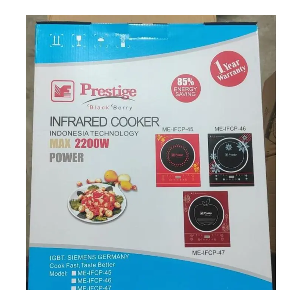Prestige ME-IFCP-45 Power Favorable Infrared Cooker - 2200W - Red and Black
