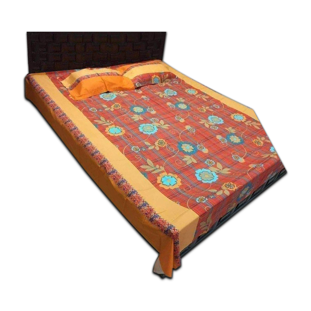 Cotton Bedsheet King Size - Multicolor - NT-83