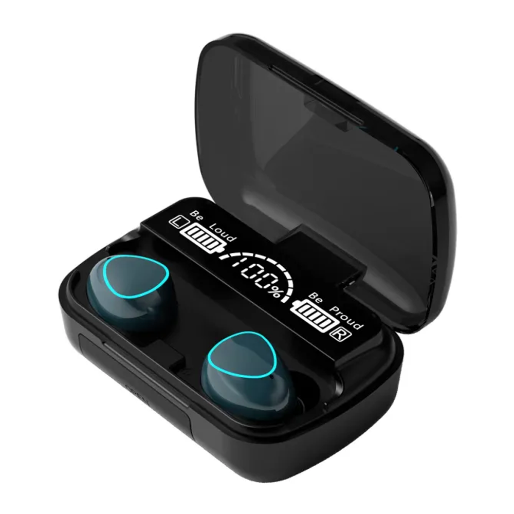 M10 Pro TWS Wireless Bluetooth Earbuds With Microphone - Black