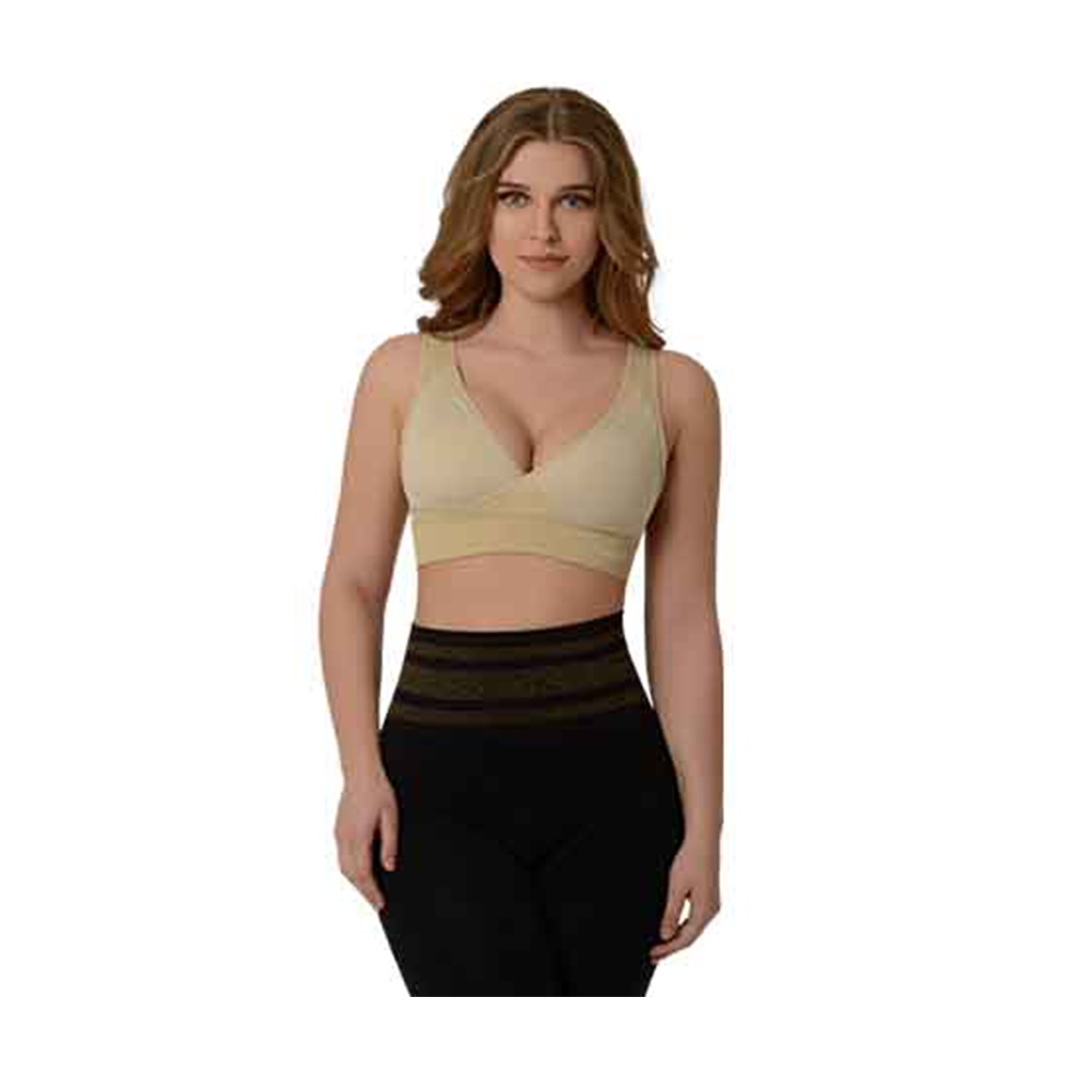 Push UP Sports Bra For Women - Gray - BS-13