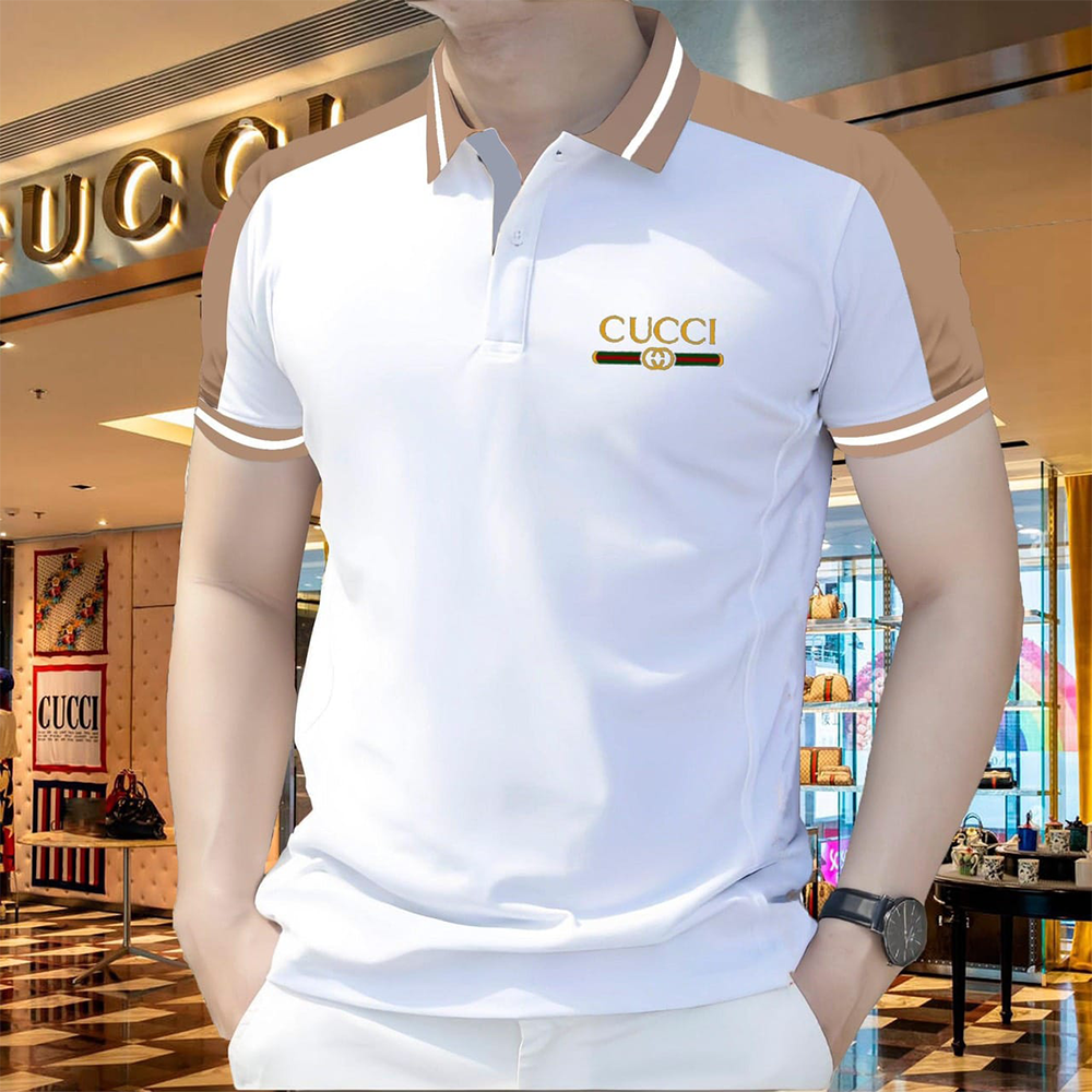 PK Cotton Polo Shirt For Men - White - PT-320