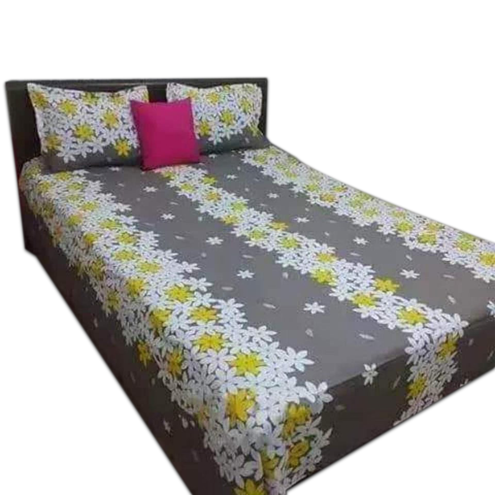 Cotton Bedsheet King Size - Multicolor - NT-80