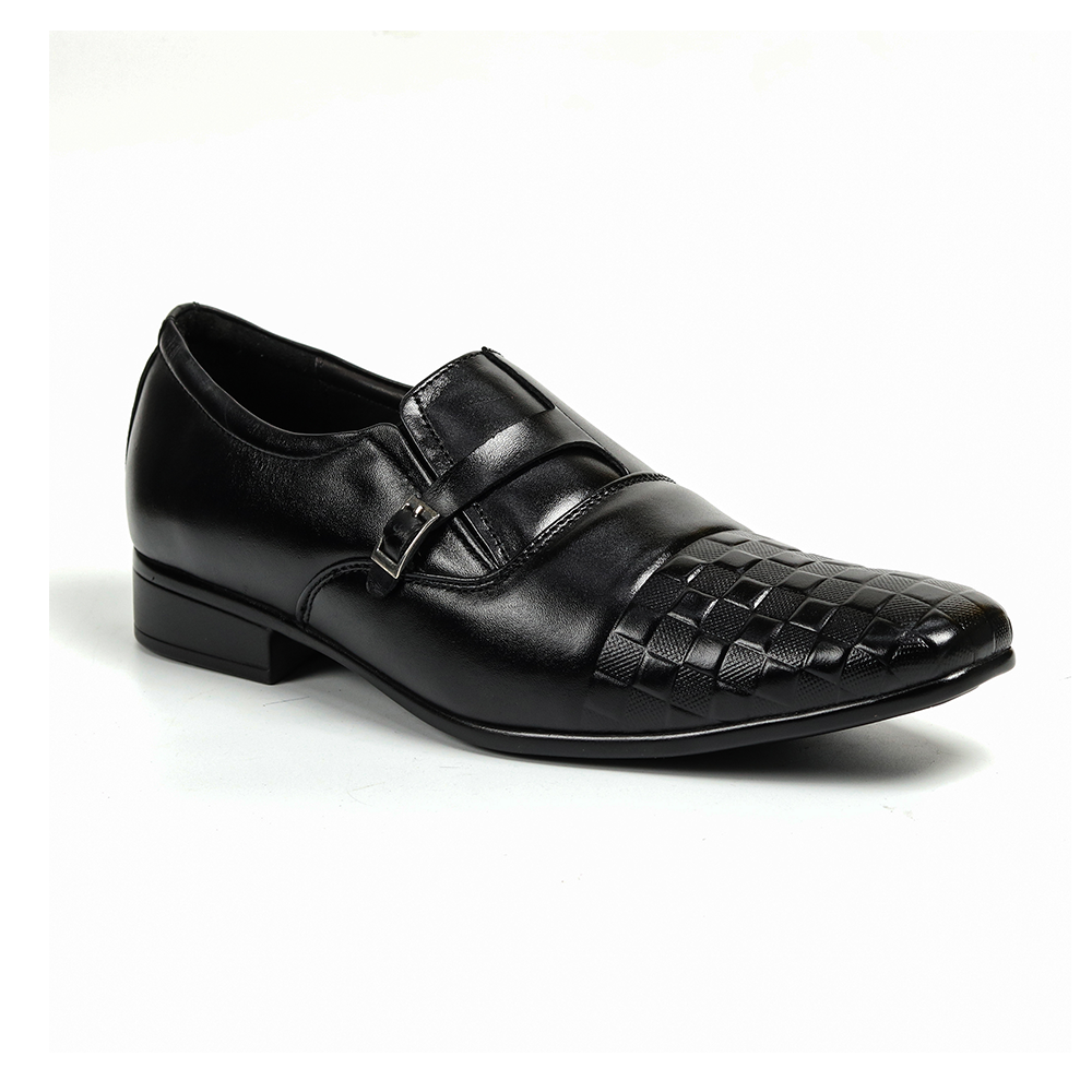 Zays Leather Premium Formal Shoe For Men - Black - SF01