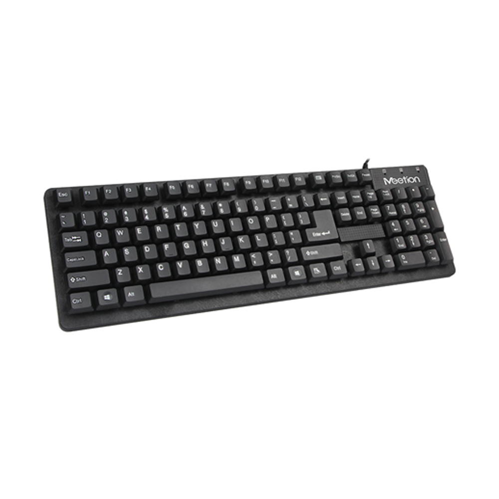 Meetion MT-K202 USB Waterproof Wired Keyboard - Black