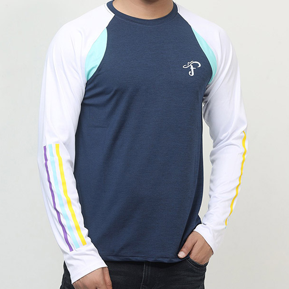 Mesh Full Sleeve Sweat Shirt For Men - Multicolor