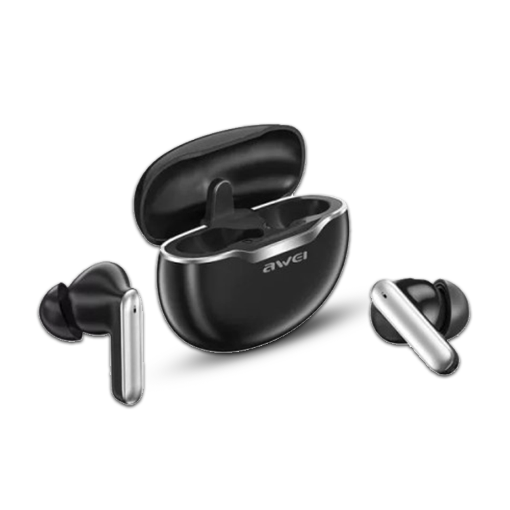 Awei T50 TWS Gaming Bluetooth Earbuds - Black