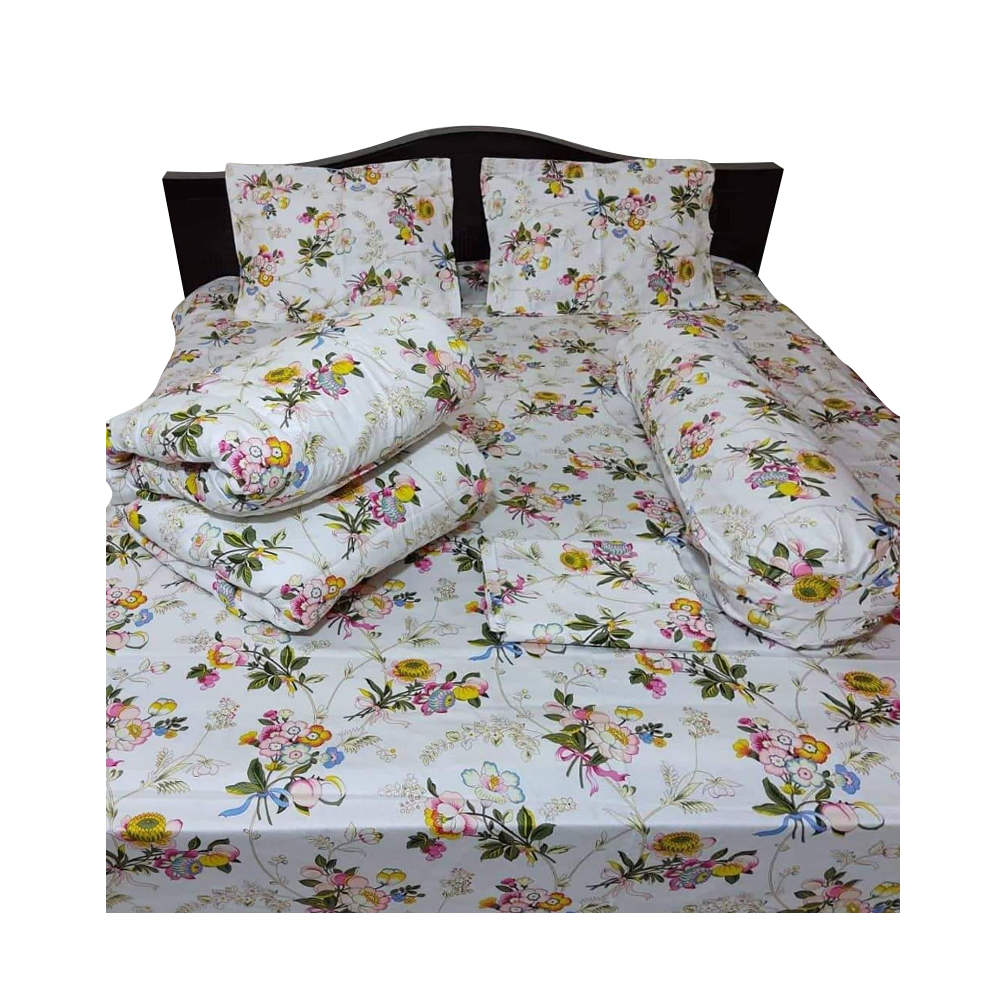 Fashionable Twill Comforter Set Five In One - CFS-01 - Multicolor