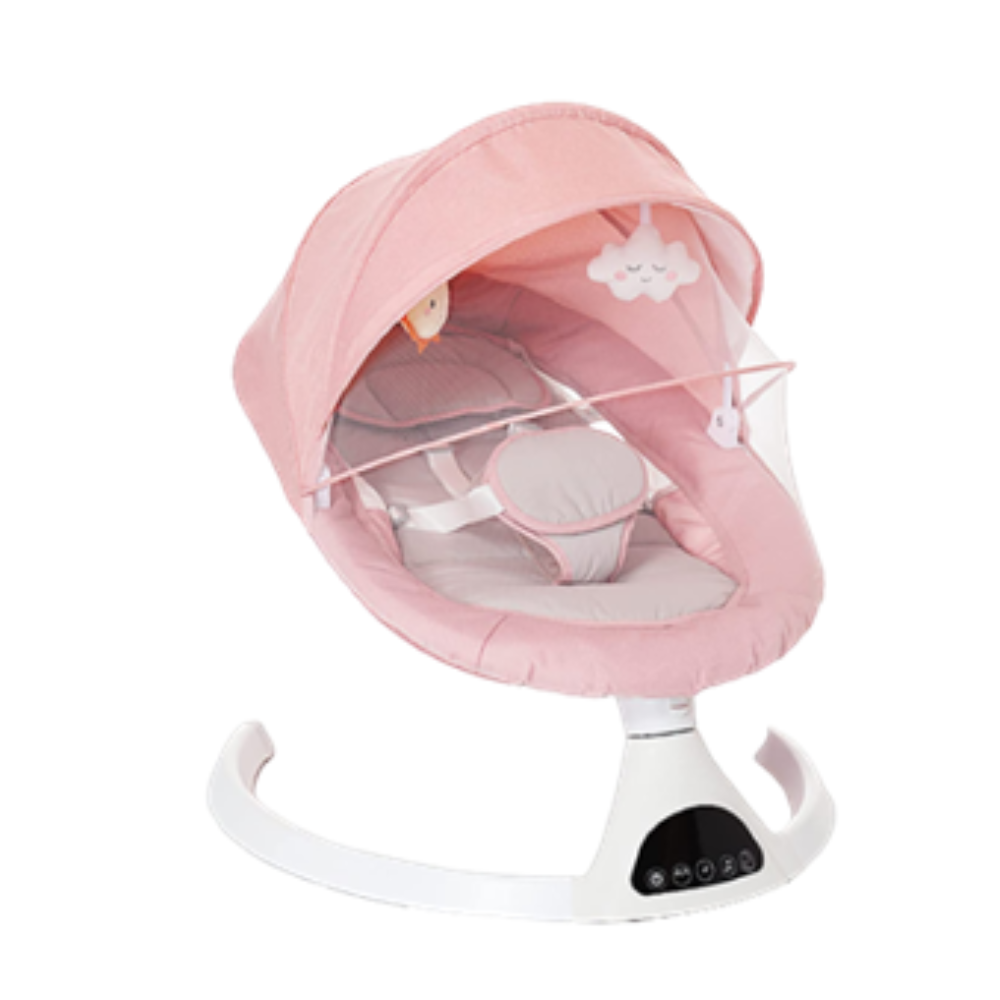 Bluetooth Electric Rocker Baby Swing Bouncer Portable Seat Chair - Pink