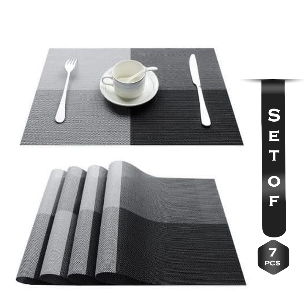 Pack of 7 Pcs PVC Dining Table Mats