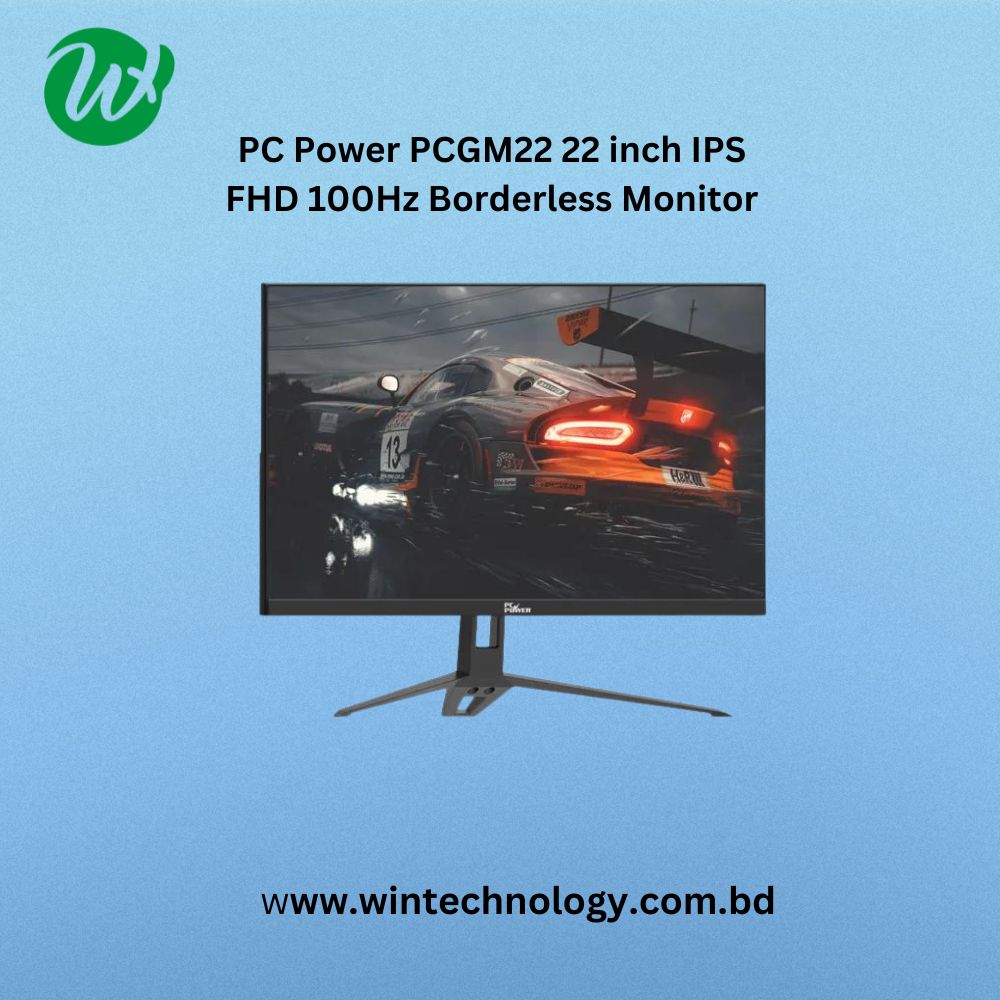 PC Power PCGM22 IPS FHD 100Hz Borderless Monitor - 22 inch