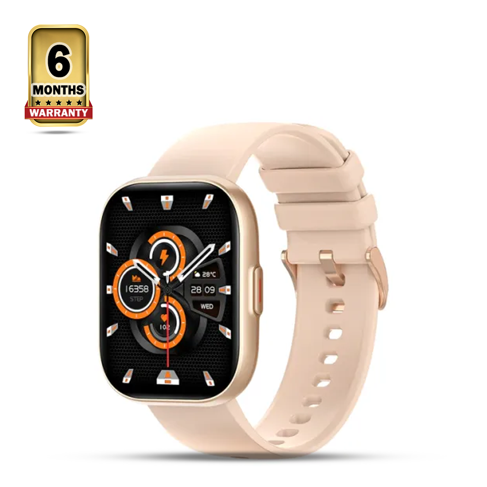 Colmi P68 Bluetooth Calling Smartwatch - Gold