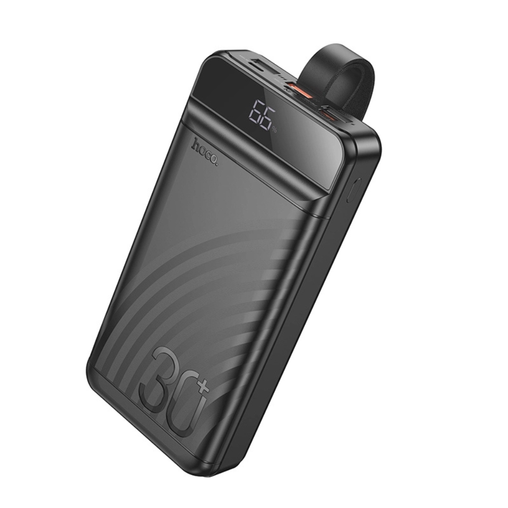Hoco J123B Power Bank with Digital Display - 22.5W - 30000mAh - Black