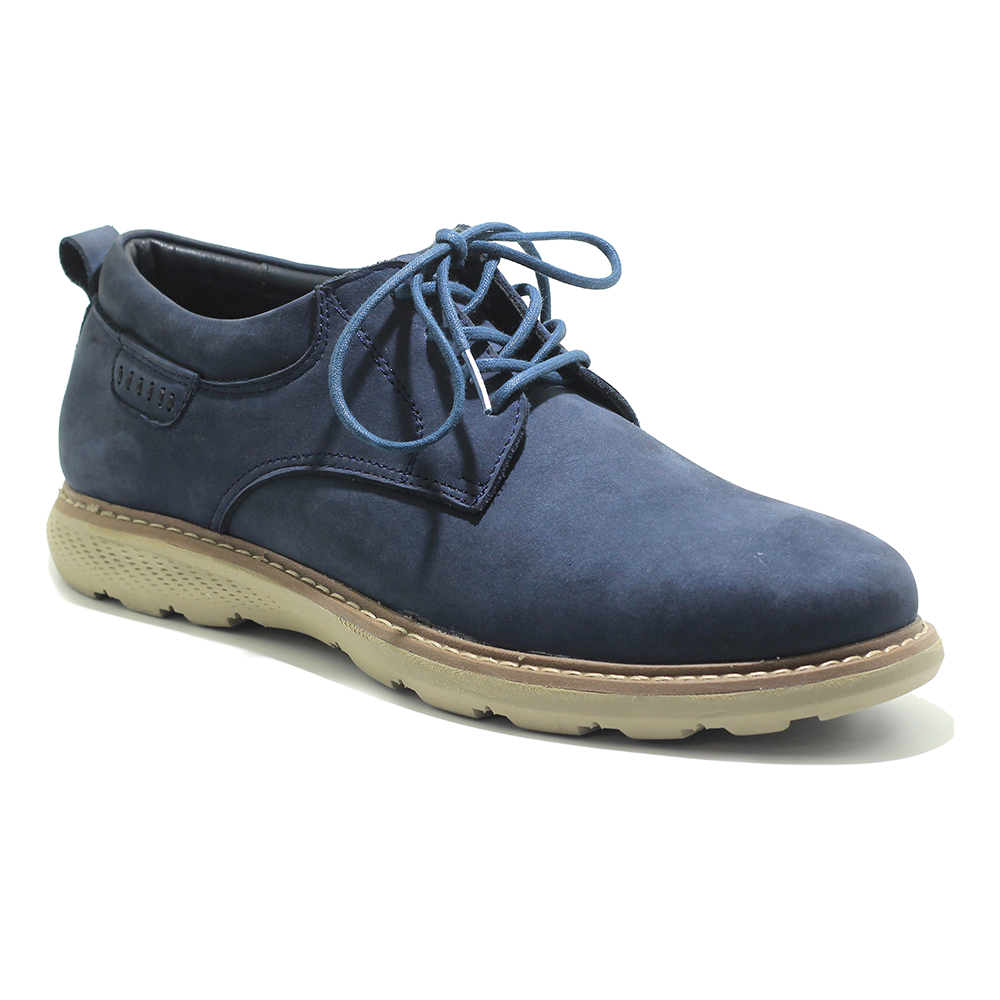 Leather Caterpillar Cat Boot for Men - Dark Blue	- Cat 01	