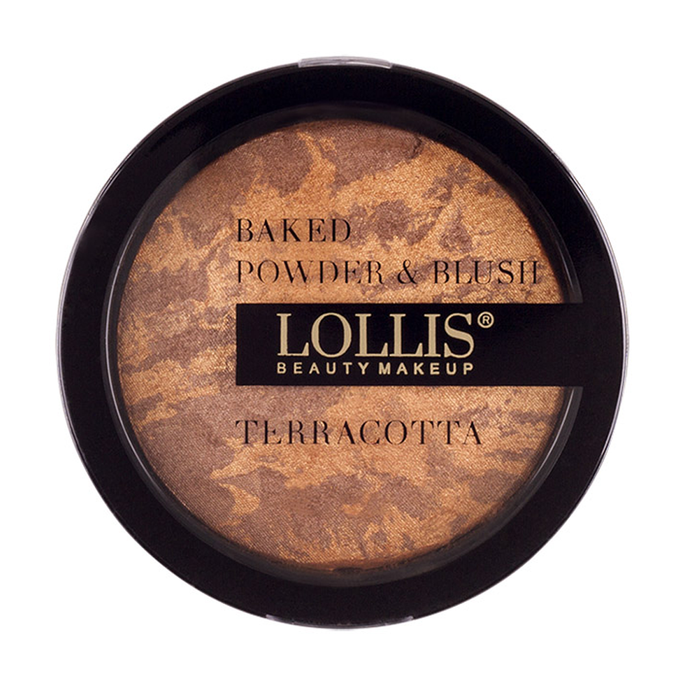 Lollis Terracotta Compact Powder and Blush On 01 - 12gm