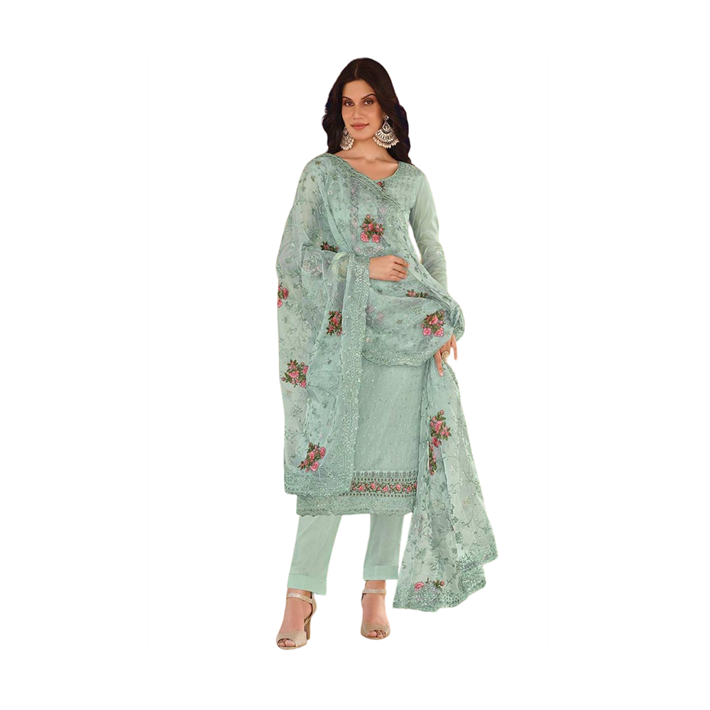 Pakistani Designed Gorgeous Party Wear - SK -318B - Paste