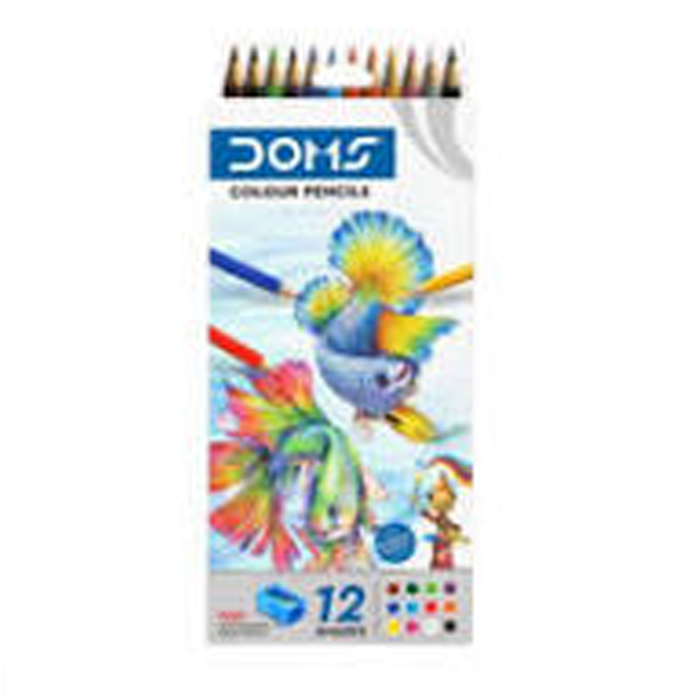 DOMS Colour Pencil 12 Shades - Full Size