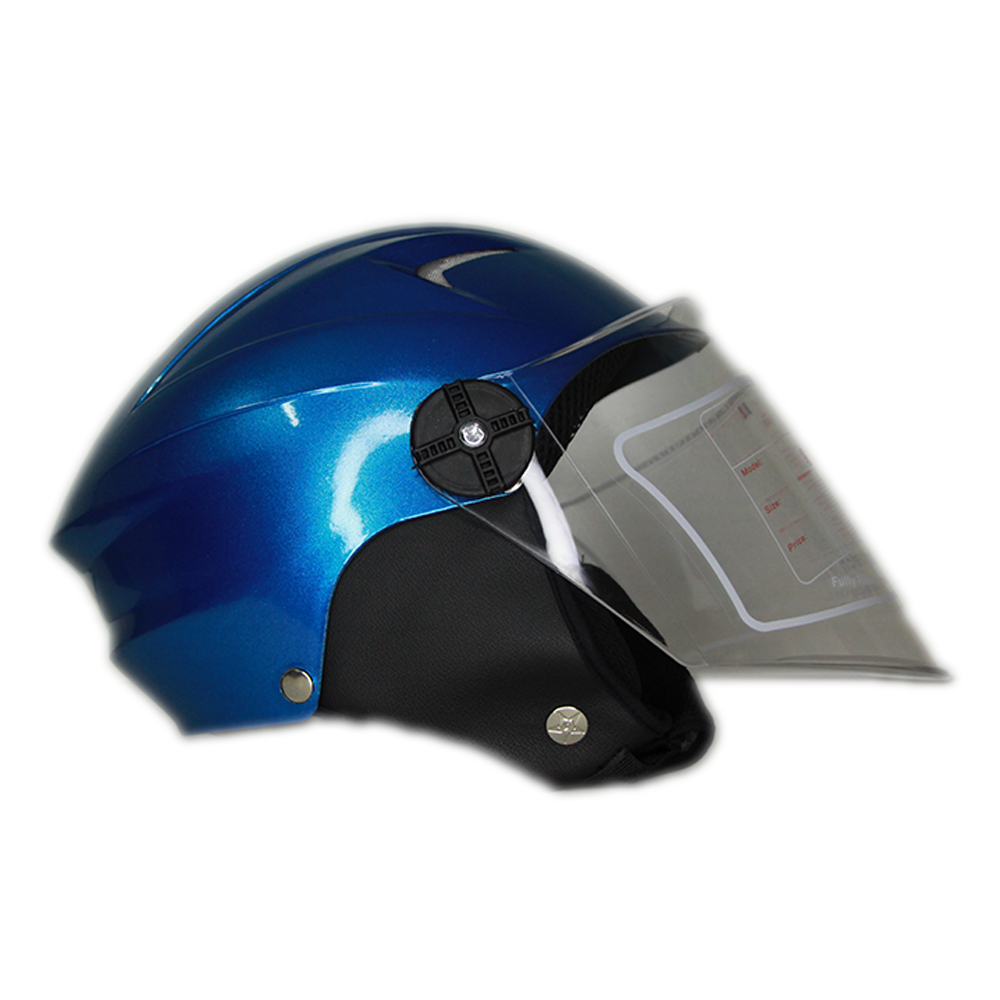 Revpro Ladies Cap Helmet With China Glass - Blue - APBD1046
