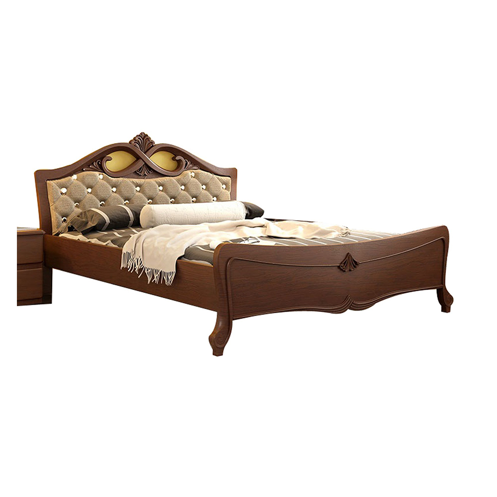 ZN -BD -12 Solid Wood History Bed 01 - 5’X7’ - Antique