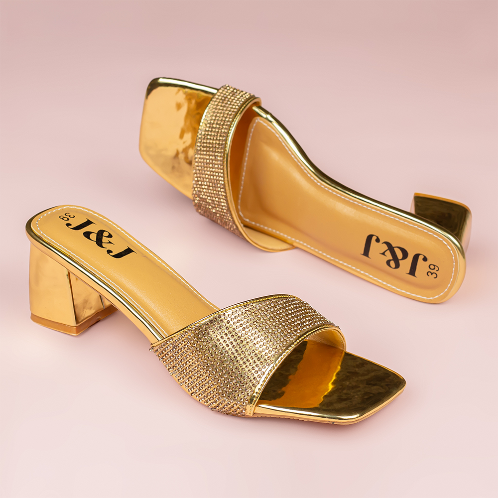 Golden on sale yellow sandals