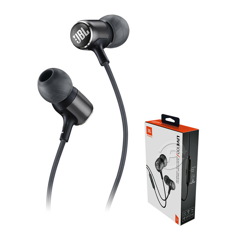 JBL LIVE 100 In-Ear Earphone - Black