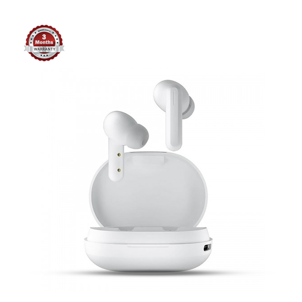 Haylou GT7 TWS Bluetooth Noise Cancellation Gaming Earbuds - White