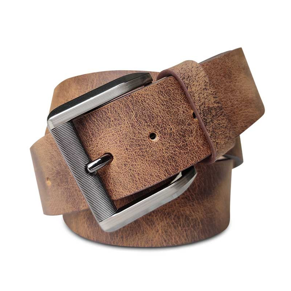Leather Belt For Men - GB -1023 - Tan