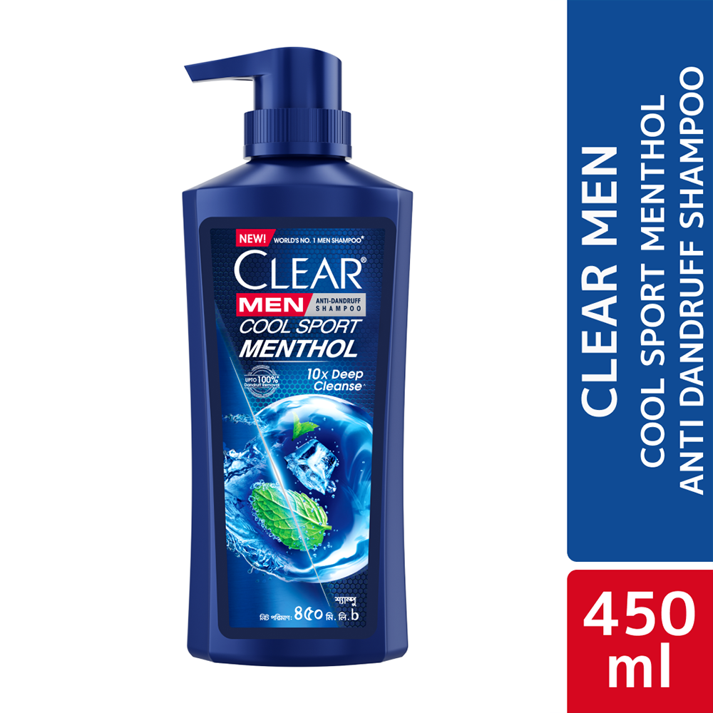 Clear Man Cool Sport Menthol Anti Dandruff Shampoo - 450ml
