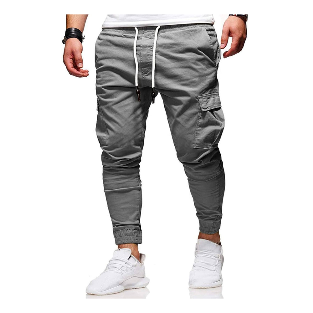 Cotton Joggers for Men - Gray