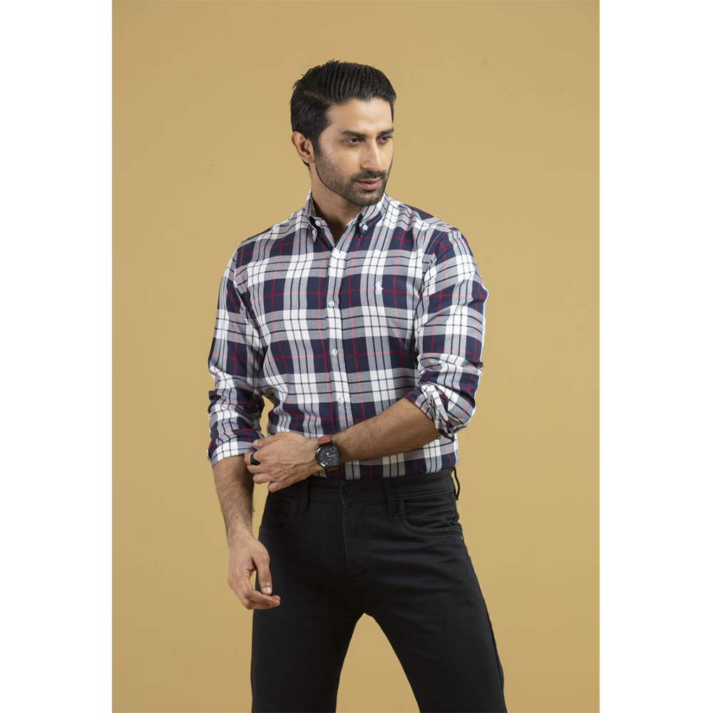Cotton Full Sleeve Casual Shirt for Men - Multicolor - SCK-07