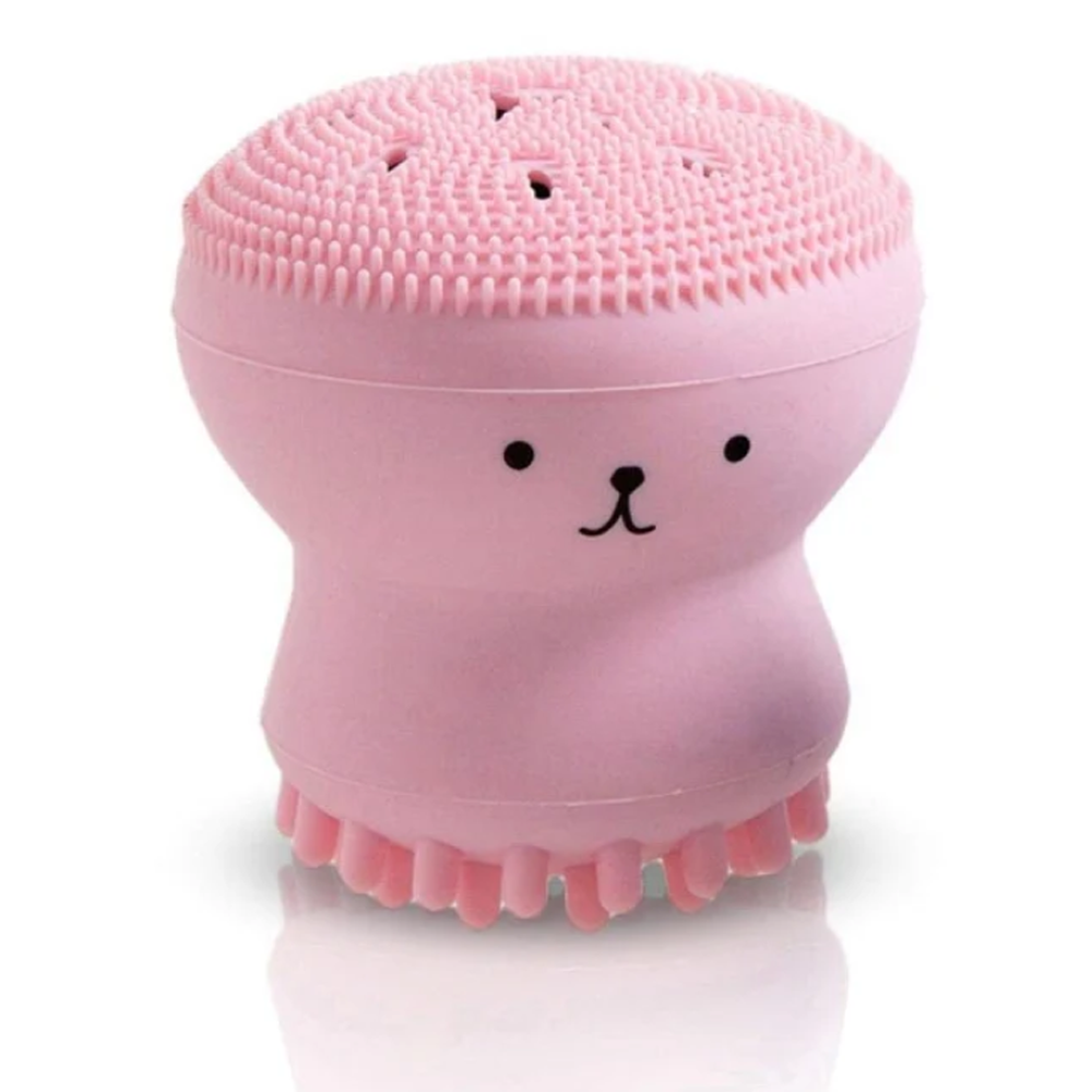 Laikou Octopus Silicone Face Cleansing Brush - Pink - LB200