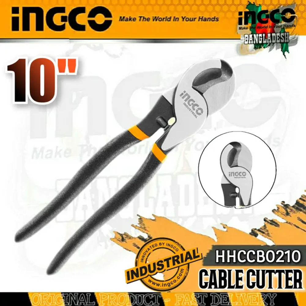 Ingco HHCCB0210 Heavy Duty Cable Cutter - 10 Inch