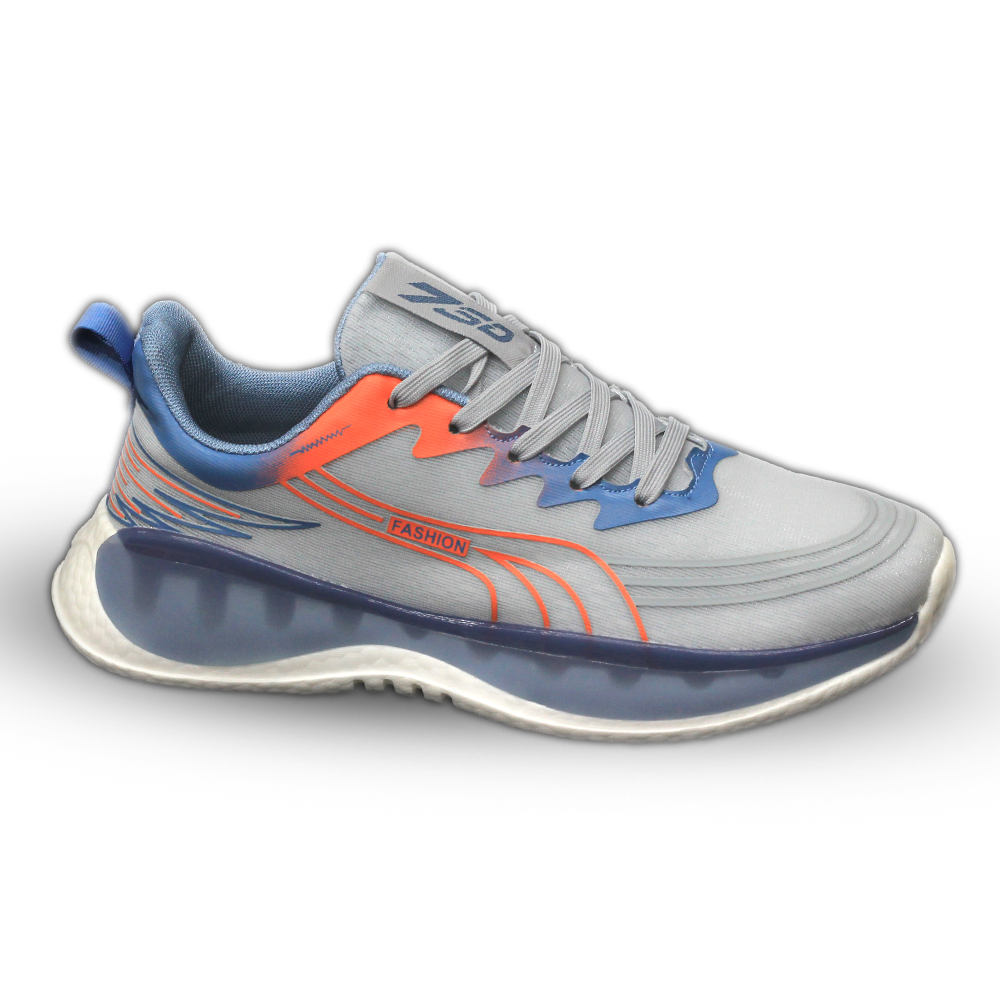 Cotton Running Sports Shoe for Men - Gray - MK 157