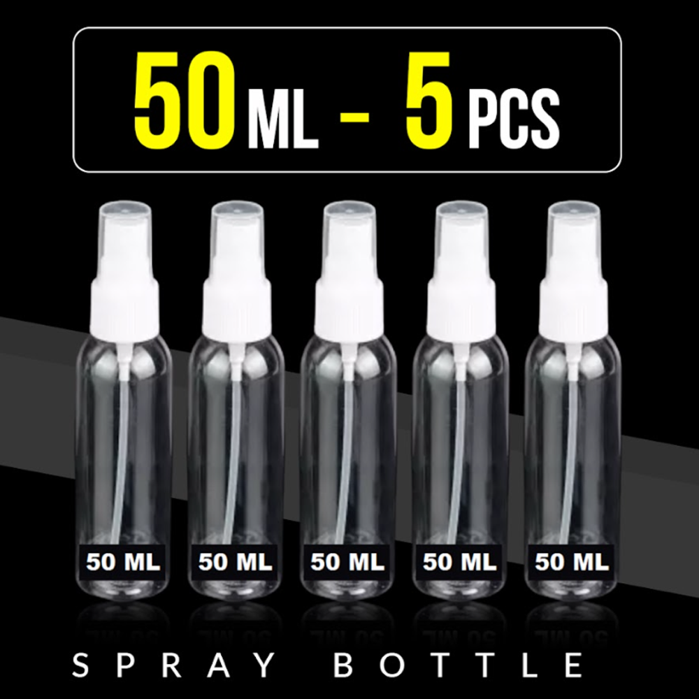 Spray Empty Bottle 5Pcs - 50ml