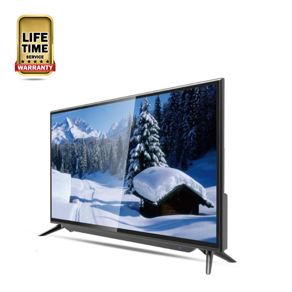 Osaka Double Glass Voice Control Smart DLED TV - 32 Inch - Black With Wall Mount Free