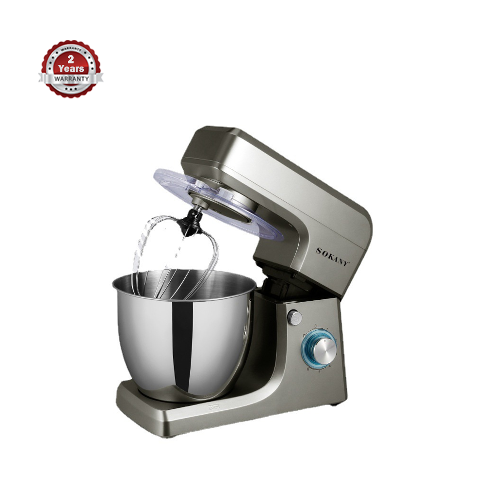 Sokany Sk1511 Rotating Stainless Steel Bowl Commercial Heavy Duty Food Mixer - 8 Ltr